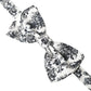 Dolce & Gabbana White Black Floral Adjustable Men Neck Bow Tie