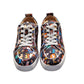 Christian Louboutin Rantulow Orlato Flat Crepe Satin Multicolour Limited Edition Dr Bored Print Sneakers