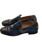 Christian Louboutin Spooky Flat Camouflage and Studded Slip On Shoes