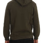 Daniele Alessandrini Elegant Green Cotton Hooded Sweater