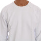 Daniele Alessandrini Elegant White Crewneck Cotton Sweater