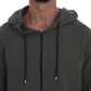 Daniele Alessandrini Elegant Green Full Zip Hooded Sweater