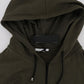 Daniele Alessandrini Elegant Green Full Zip Hooded Sweater