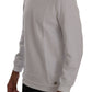 Daniele Alessandrini Elegant White Cotton Hooded Sweater