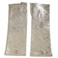 Dolce & Gabbana Silver Laminated Logo Finger Less Gloves