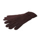 Dolce & Gabbana Brown Wool Knitted Wrist Length Gloves