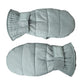 Dolce & Gabbana Green Quilted Nylon Wrist Length Mitten Gloves