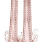 Dolce & Gabbana Pink Acetate Lace Up Fingerless Gloves