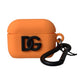 Dolce & Gabbana Orange Silicone Embossed Logo Airpods Case