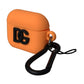 Dolce & Gabbana Orange Silicone Embossed Logo Airpods Case