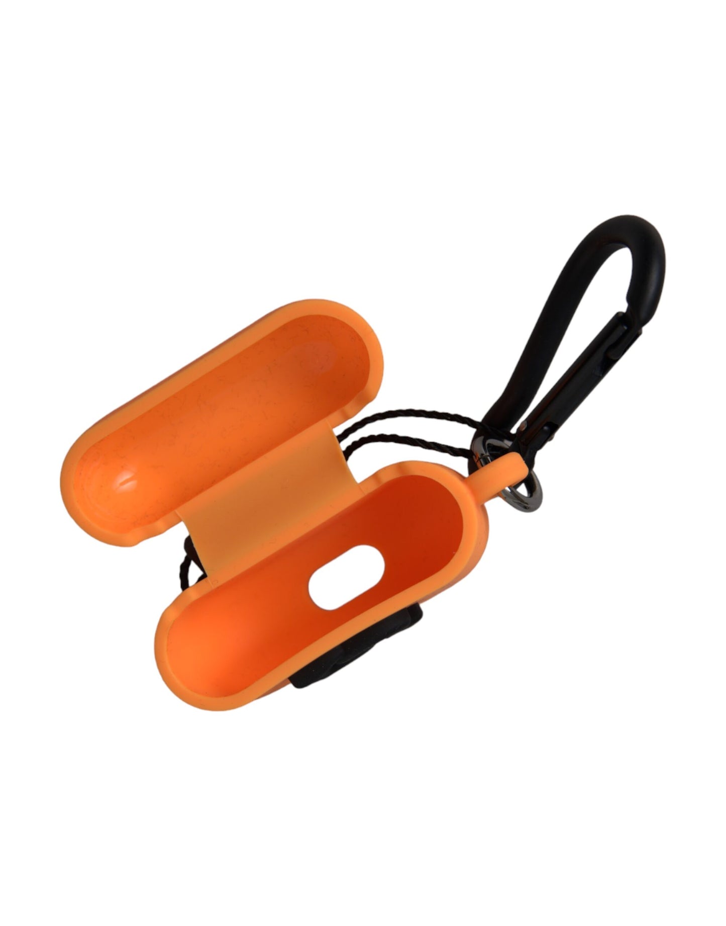 Dolce & Gabbana Orange Silicone Embossed Logo Airpods Case