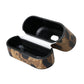 Dolce & Gabbana Brown Leopard Calf Leather Metal Logo Plaque Airpods Case