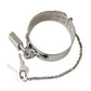 Dolce & Gabbana Silver Metal Brass 1999 Bondage Handcuff Runway Bracelet