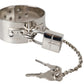 Dolce & Gabbana Silver Metal Brass 1999 Bondage Handcuff Runway Bracelet