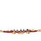 Dolce & Gabbana Gold Tone Brass Chain AMORE Fashion Bracelet