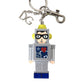 Dolce & Gabbana Multicolor Astronaut Space Metal Logo Keyring Keychain