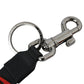 Dolce & Gabbana Red DG Logo Rubber Silver Tone Metal Keyring Keychain