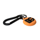 Dolce & Gabbana Orange Rubber DG Logo Round Brass Metal Keyring Keychain