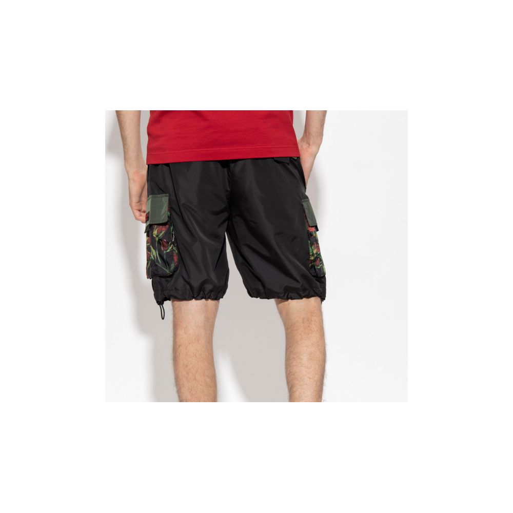 Dolce & Gabbana Black Polyester Short