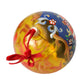 Dolce & Gabbana Gold Tone Carretto Print Round Ornament Christmas Ball