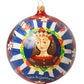 Dolce & Gabbana Multicolor Carretto Print Round Ornament Christmas Ball