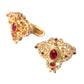 Dolce & Gabbana Gold Tone 925 Sterling Silver Crystal Cufflink