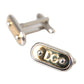 Dolce & Gabbana Silver Gold Plated Metal Brass Pin Cufflinks