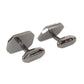 Dolce & Gabbana Silver Plated Brass Pin Crystal Cufflinks