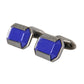 Dolce & Gabbana Silver Plated Brass Pin Crystal Cufflinks