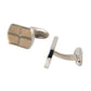 Dolce & Gabbana Silver Gold Plated Metal Brass Pin Cufflinks