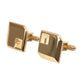 Dolce & Gabbana Gold Plated Metal Brass Square Pin Cufflinks