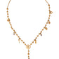 Dolce & Gabbana Gold Tone Chain Brass Beaded Statement Sicily Necklace