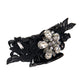 Dolce & Gabbana Black Plastic Crystal Jewelry Brooch Hair Pin