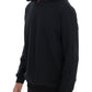 Daniele Alessandrini Elegant Black Cotton Hooded Sweater