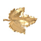 Dolce & Gabbana Gold Brass Leaf Embellished Women Brooch Pin