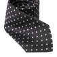 Dolce & Gabbana Black White Polka Dots 100% Silk Necktie Face Mask