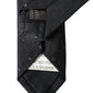 Dolce & Gabbana Men Black 100% Silk Fantasy Classic Men Tie