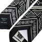 Dolce & Gabbana Black White Patterned 100% Silk Adjustable Tie