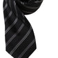 Dolce & Gabbana Black White Stripes Silk Adjustable Tie