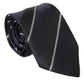 Dolce & Gabbana Black White Stripes Silk Adjustable Tie