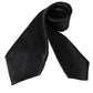 Dolce & Gabbana Black Solid Silk Adjustable Tie Men