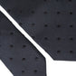 Dolce & Gabbana Dark Blue Dotted Silk Adjustable Tie