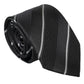 Dolce & Gabbana Black White Stripes Silk Adjustable Tie