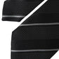 Dolce & Gabbana Black White Stripes Silk Adjustable Tie