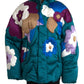 Dolce & Gabbana Multicolor Floral Windbreaker Puffer Jacket