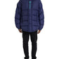 Dolce & Gabbana Navy Blue Quilted Windbreaker Puffer Jacket