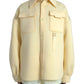 Dolce & Gabbana Yellow Hooded Collared Button Zipper Jacket