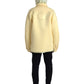 Dolce & Gabbana Yellow Hooded Collared Button Zipper Jacket