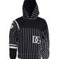 Dolce & Gabbana Black Patchwork Hooded Sweatshirt Sweater