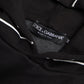 Dolce & Gabbana Black Patchwork Hooded Sweatshirt Sweater